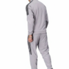 ADIDAS Half Striped Men White TrackSuit (Jacket &Track-Pants) – L