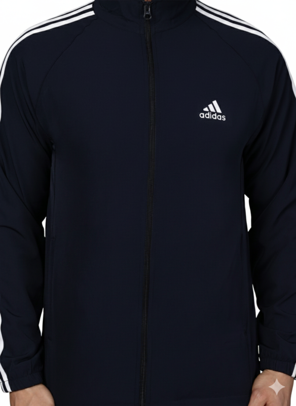 Gemini_Generated_Image_olh7yolh7yolh7yo Adidas Striped Men Blue Track Suit (Jacket & Track Pant)