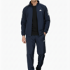 ADIDAS Half Striped Men Navy Blue TrackSuit (Jacket &Track-Pants) – L